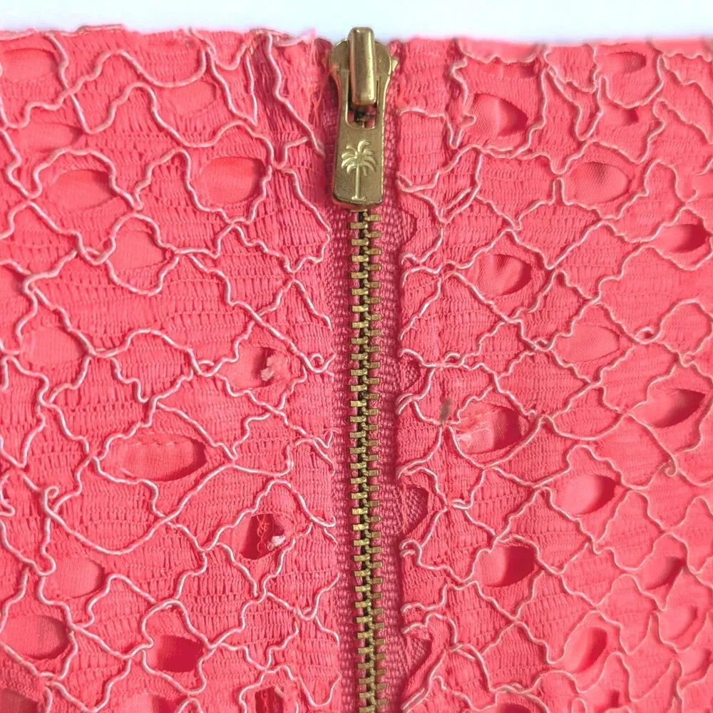 Lilly Pulitzer Alice Skort | Coral Pink Eyelet Stretch | Women's 0